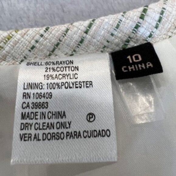 Alex Marie Women's Lined Pencil Skirt Slit Back 10 - Picture 13 of 16